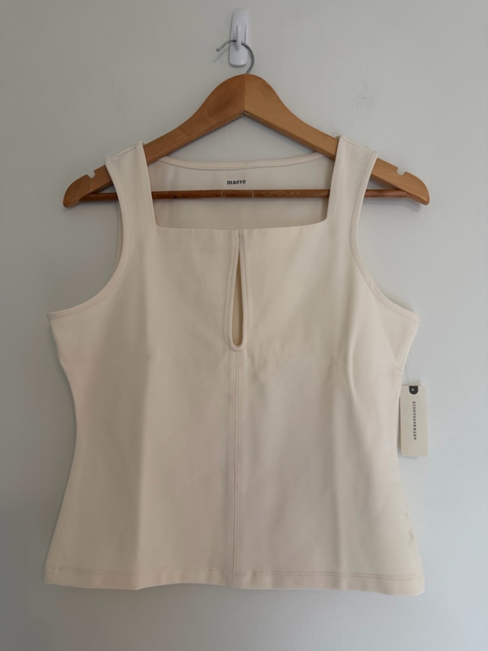 Maeve Cream Square-Neck Tank Top Size Small New with Tags